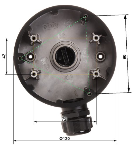 UCHWYT KAMERY DS-1280ZJ-DM46(BLACK) Hikvision-1664527