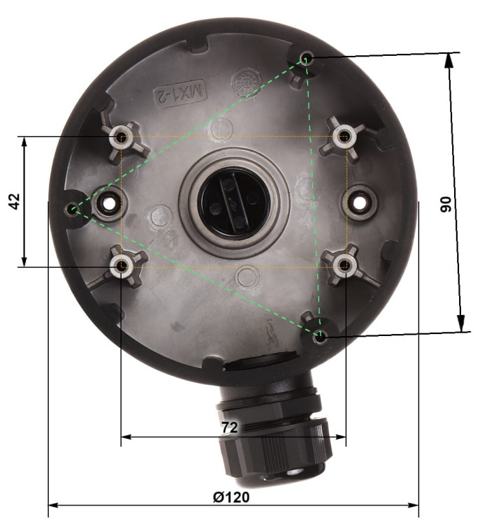UCHWYT KAMERY DS-1280ZJ-DM46(BLACK) Hikvision-1664527