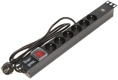 LISTWA ZASILAJĄCA PD-6/R-USB-1623563