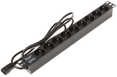 LISTWA ZASILAJĄCA PD-9/R-IEC 1.8m-1623456