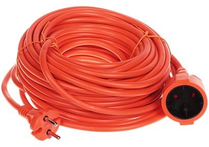 PRZEDŁUŻACZ PS-2X1.5-20M/ORANGE 20m-1669454