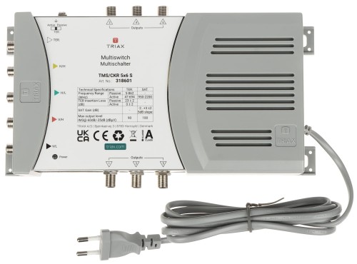 MULTISWITCH TMS-5/6S 5 WEJŚĆ / 6 WYJŚĆ TRIAX-1517965