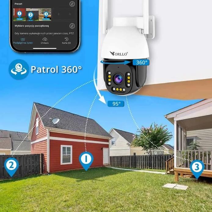 Kamera IP Orllo zewnętrzna obrotowa zoom x10 ORLLO Z9 ULTRA-1681850