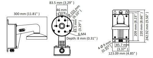 UCHWYT KAMERY DS-1473ZJ-155B Hikvision-1682786