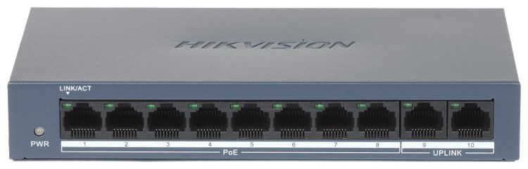 SWITCH POE DS-XS0110-P 8-PORTOWY Hikvision-1677574