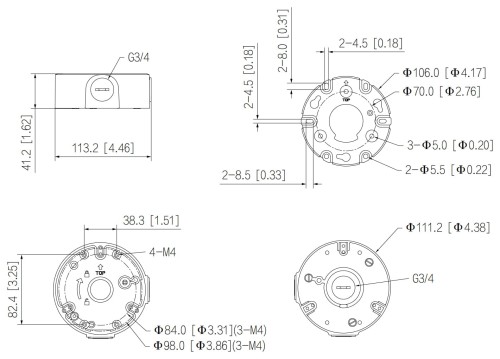 UCHWYT KAMERY PFA2310R DAHUA-1664367