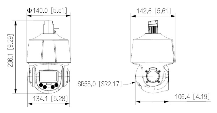 KAMERA IP SZYBKOOBROTOWA ZEWNĘTRZNA SD3E405DB-GNY-A-PV1 TiOC WizSense - 3.7Mpx 2.7... 13.5mm DAHUA-1683019