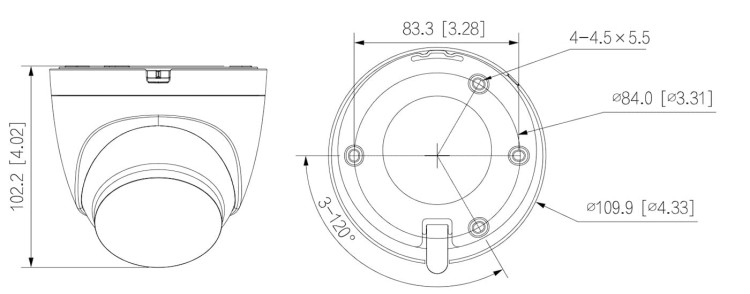 KAMERA IP T4A-PV-0280B Wi-Fi, Smart Dual Light Active Deterrence - 3.7Mpx 2.8mm DAHUA-1669624