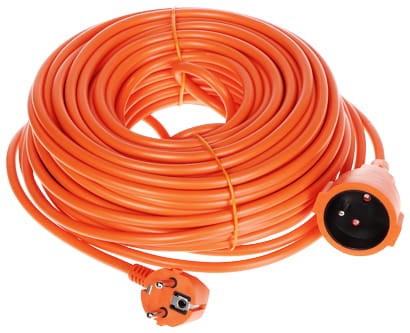 PRZEDŁUŻACZ Z UZIEMIENIEM PS-3X1.5-30M/ORANGE 30m-1647890