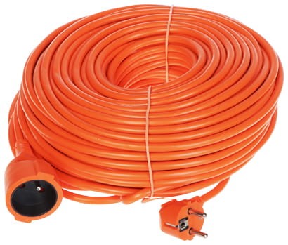 PRZEDŁUŻACZ Z UZIEMIENIEM PS-3X1.5-50M/ORANGE 50m-1647892