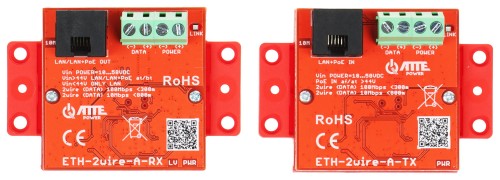 ZESTAW KONWERTERÓW UTP / 2-WIRE DO TRANSMISJI LAN+POE ETH-2WIRE-A-SET KOMPLET 2 SZT ATTE-1677685