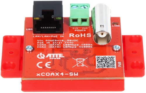 ZESTAW KONWERTERÓW UTP / COAXIAL DO TRANSMISJI LAN+POE XCOAX4-SET KOMPLET 2 SZT ATTE-1648081