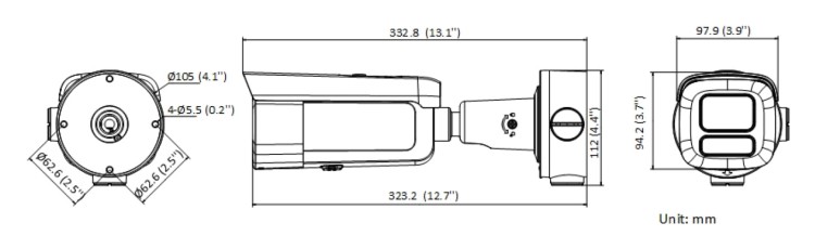 KAMERA WANDALOODPORNA IP DS-2CD2663G2-LIZS2U(2.8-12MM) Smart Hybrid Light AcuSense - 6Mpx - MOTOZOOM Hikvision-1696422