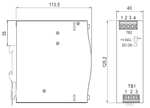 ZASILACZ IMPULSOWY NDR-120-24 MEAN WELL-1663358