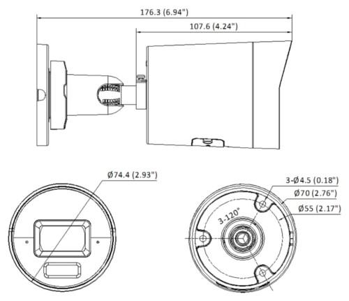 KAMERA IP DS-2CD2043G2-LI(2.8MM) AcuSense Smart Hybrid Light - 4Mpx Hikvision-1703856