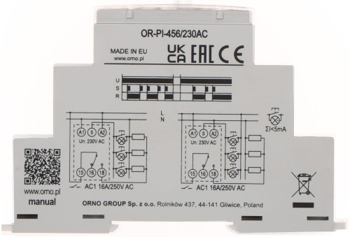 PRZEKAŹNIK OR-PI-456/230AC ORNO-1629356