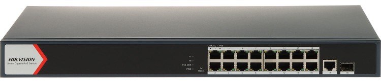 SWITCH POE DS-3E1518P-EI(V2) 16-PORTOWY SFP Hikvision-1695937