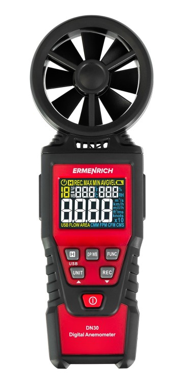 Wiatromierz cyfrowy Ermenrich Seek DN30-1702177