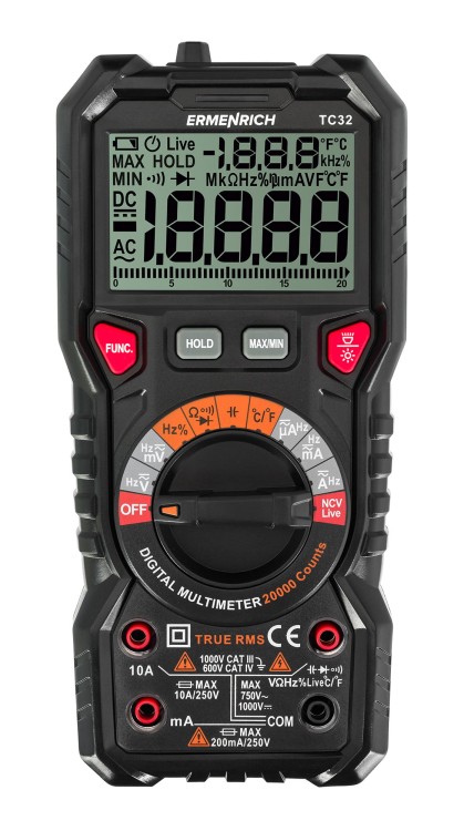 Uniwersalny miernik cyfrowy Ermenrich Zing TC32-1702531
