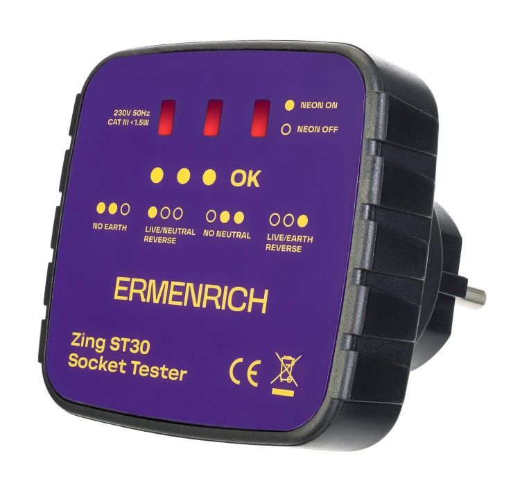 Tester do gniazd sieciowych Ermenrich Zing ST30-1703194