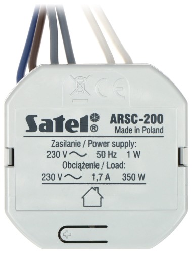 INTELIGENTNY STEROWNIK ROLET ARSC-200 BE WAVE 230V AC SATEL-1683221