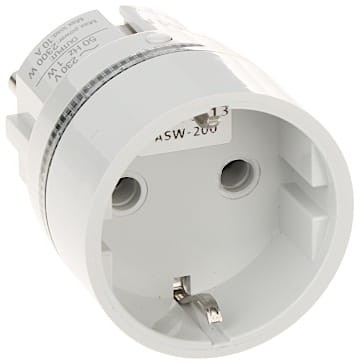 INTELIGENTNE GNIAZDO ELEKTRYCZNE ASW-200-F-W BE WAVE 2300W SATEL-1683211