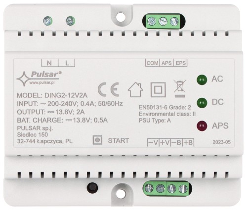 ZASILACZ BUFOROWY IMPULSOWY DING2-12V2A PULSAR-1628828