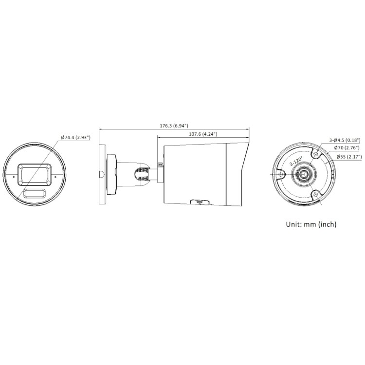 KAMERA IP DS-2CD2063G2-LI2U/SL(2.8MM)PL AcuSense Smart Hybrid Light - 6Mpx 2.8mm Hikvision-1764864