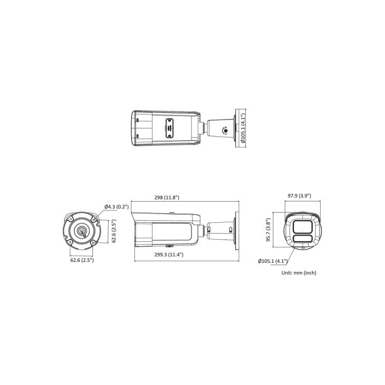 KAMERA WANDALOODPORNA IP DS-2CD2646G2HT-IZS(2.8-12)(EF)BLACK AcuSense DarkFighter - 4Mpx 2.8... 12mm - MOTOZOOM Hikvision-1764754