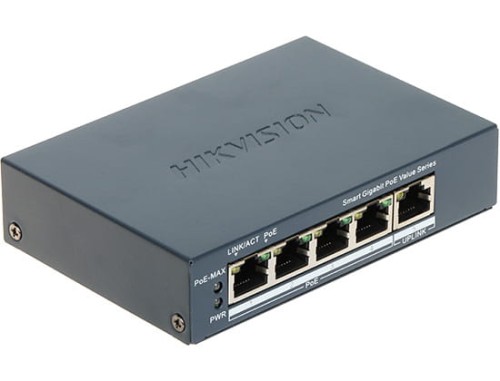 SWITCH POE DS-3E1505P-EI/M 4-PORTOWY Hikvision-1703671