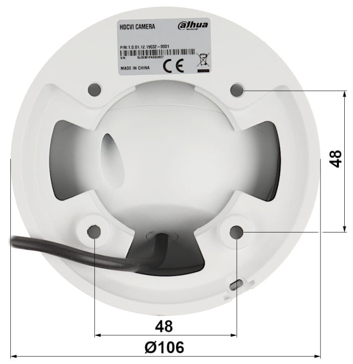 KAMERA AHD, HD-CVI, HD-TVI, CVBS HAC-HDW1509T-IL-A-0280B-S2 - 5Mpx 2.8mm DAHUA-1446168