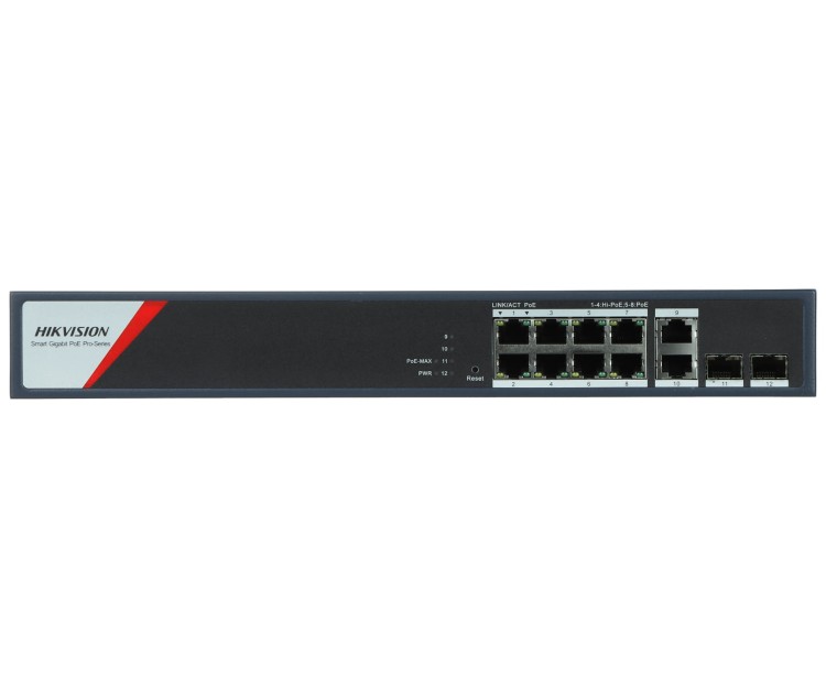 SWITCH POE DS-3E1512HP-SI-8P2T2F 8-PORTOWY SFP Hikvision-1773037