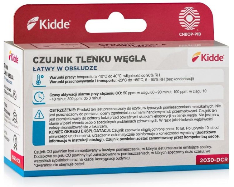 Czujnik czadu KIDDE 2030-DCR-1642110