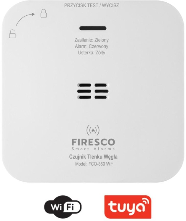 Zestaw czujników FIRESCO czujnik czadu + dymu z WiFi -1689103
