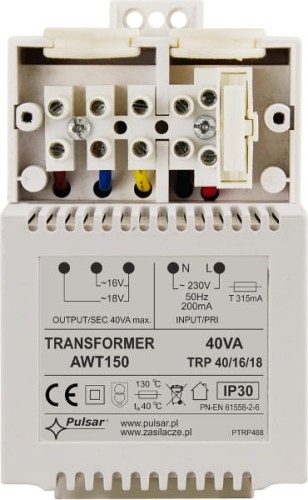 TRANSFORMATOR Pulsar AWT150 40VA/16V/18V TRP-1603303