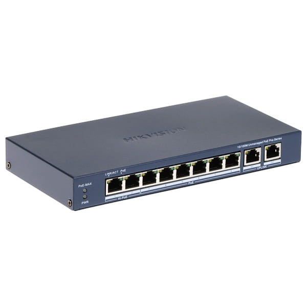SWITCH POE DS-3E0310HP-E(C) 8-PORTOWY Hikvision-1815778