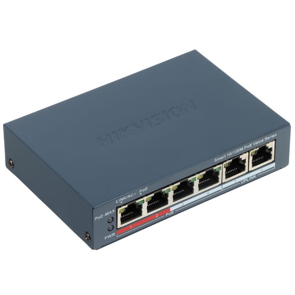 SWITCH POE DS-3E1106P-EI/M 4-PORTOWY Hikvision-1789501