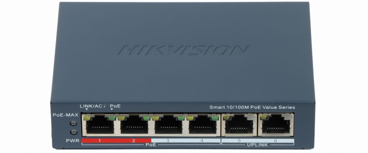 SWITCH POE DS-3E1106P-EI/M 4-PORTOWY Hikvision-1789502