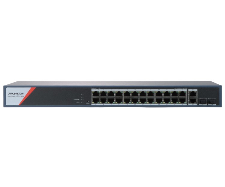 SWITCH POE DS-3E1528HP-SI-24P2T2F 24-PORTOWY SFP Hikvision-1806110
