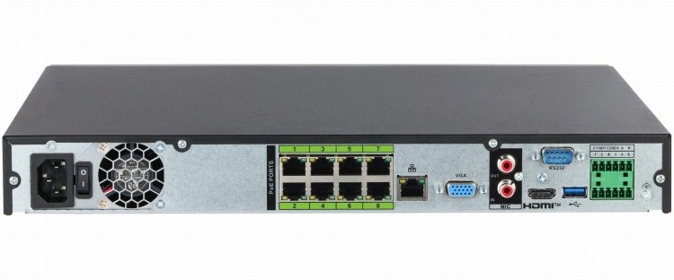REJESTRATOR IP NVR5208-8P-EI2 8 KANAŁÓW, 8 PoE WizSense DAHUA-1815509