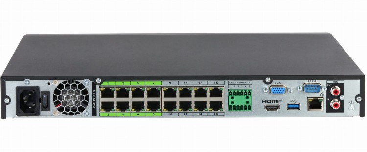 REJESTRATOR IP NVR5216-16P-EI2 16 KANAŁÓW, 16 PoE WizSense DAHUA-1815503