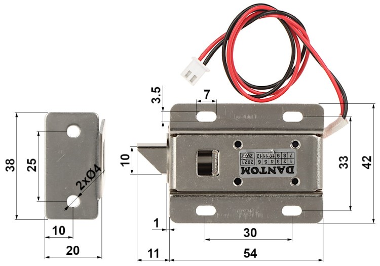 ZACZEP ELEKTROMAGNETYCZNY SZAFKOWY DT-03 DANTOM-1518240