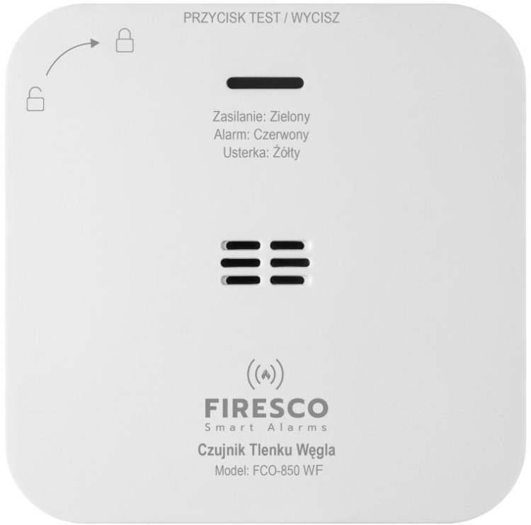 Czujnik czadu Firesco FCO-850 WF z WiFi aplikacja Tuya -1642183