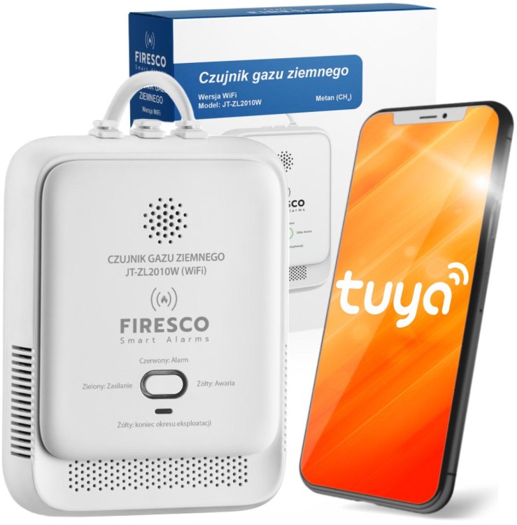 Czujnik gazu ziemnego Firesco JT-ZL2010W z WiFi alikacja Tuya-1642128