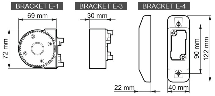 DYSTANS DLA MODUŁOWEGO UCHWYTU DO CZUJEK RUCHU BRACKET-E-3 SATEL-1333530