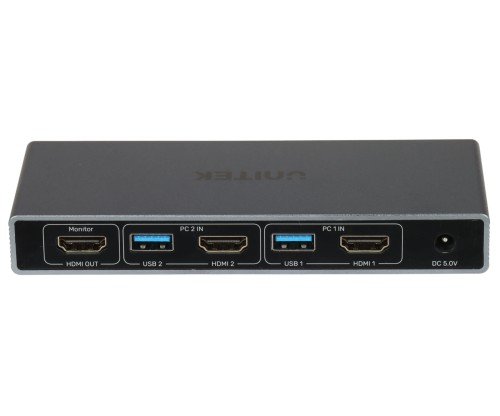 PRZEŁĄCZNIK HDMI + USB KVM V1309AGY01-EU 4K UHD UNITEK-1869708