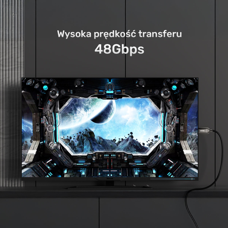 Unitek Kabel optyczny HDMI 2.1 AOC 8K 120Hz 5m-1784944