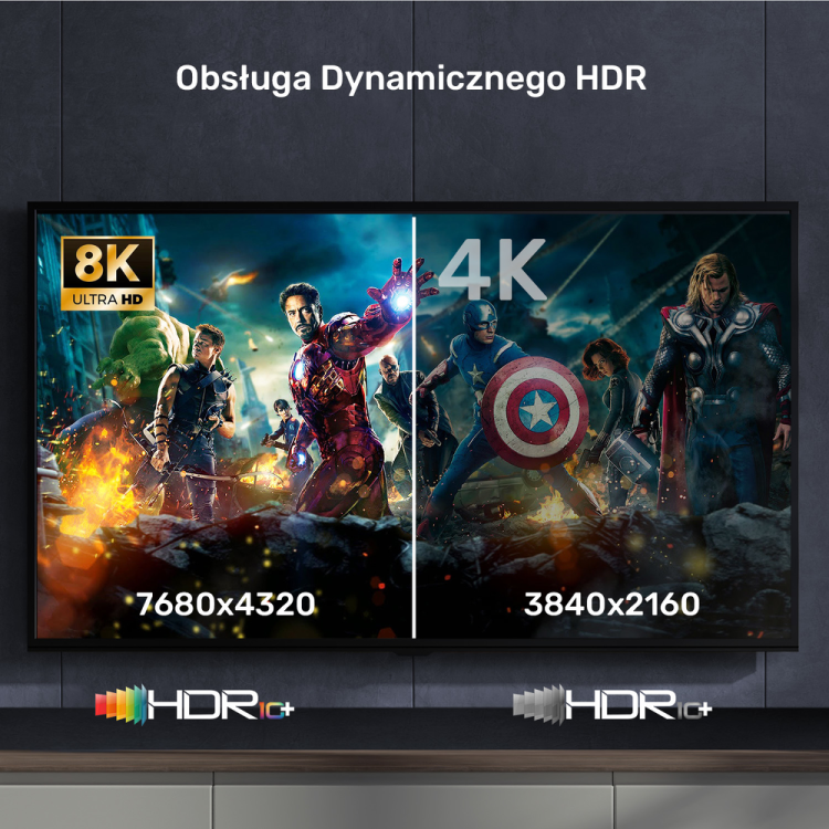 Unitek Kabel HDMI 2.1 8K 60Hz, czarny, 5m-1783097
