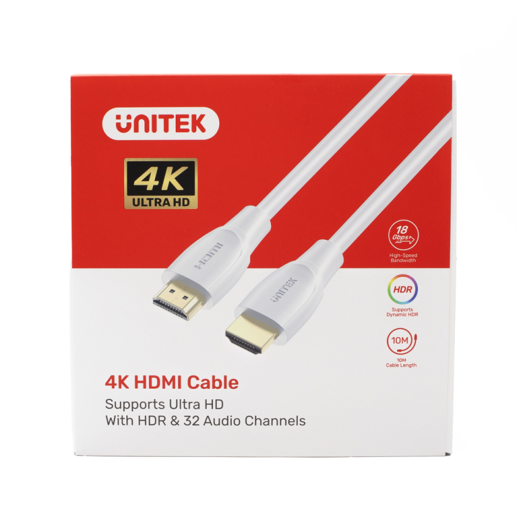 Unitek Kabel HDMI 2.0 4K biały 7,5m-1783620