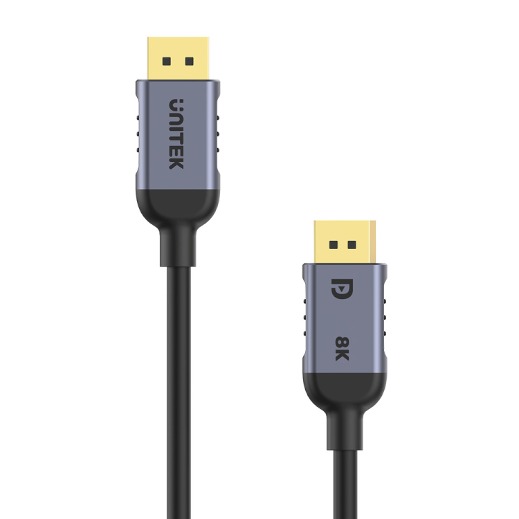 Unitek kabel DisplayPort 1.4 8k 60hz, 4k 240hz, HDR, HDCP 2.3, DSC 1.2, 2m-1782107